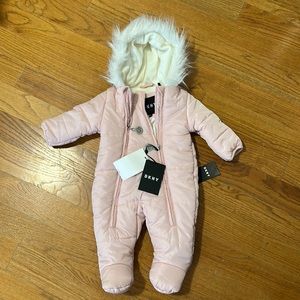 DKNY baby snowsuit size 3-6 months new with tags
